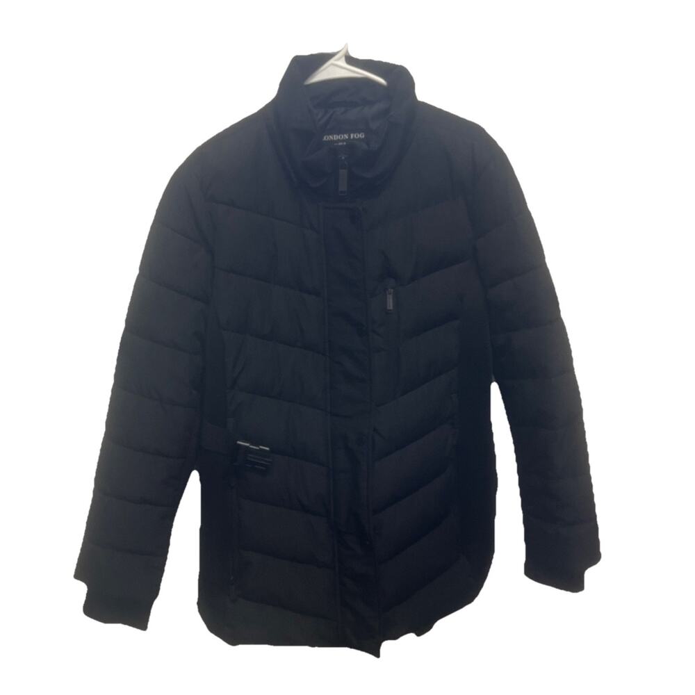 London Fog Men's Black Puffer Jacket size XL. Used Great Condition. {S3}.